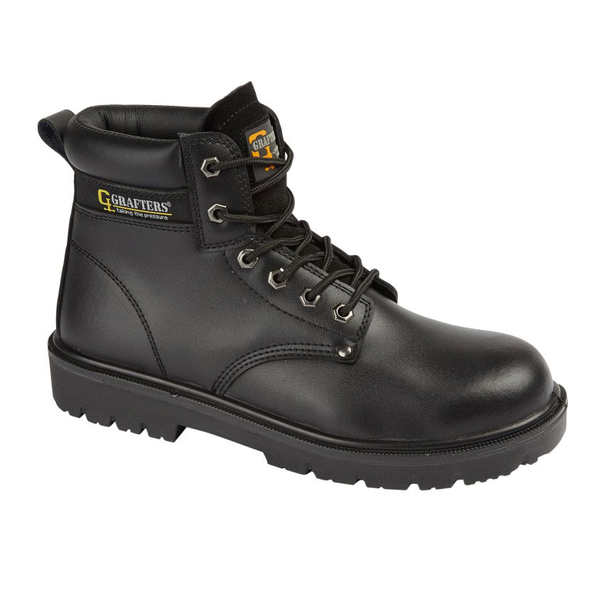 Grafters 6 Eye Safety Boot-Black - Direct Boot Colleges